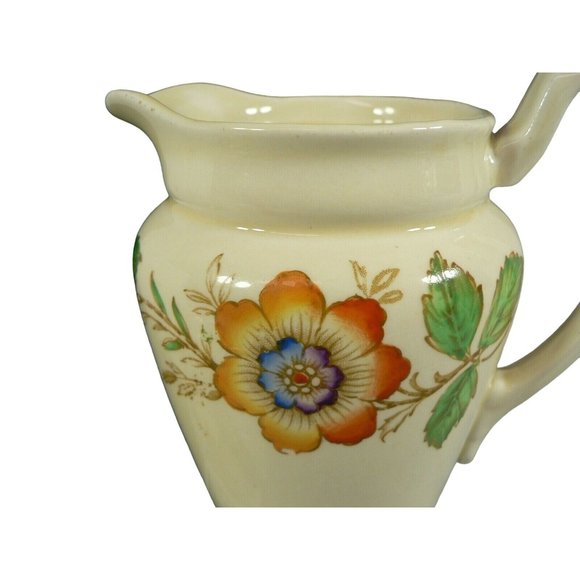 Pitcher & Creamer Lid China Teapot Floral Pattern Made in England - Picture 4 of 11
